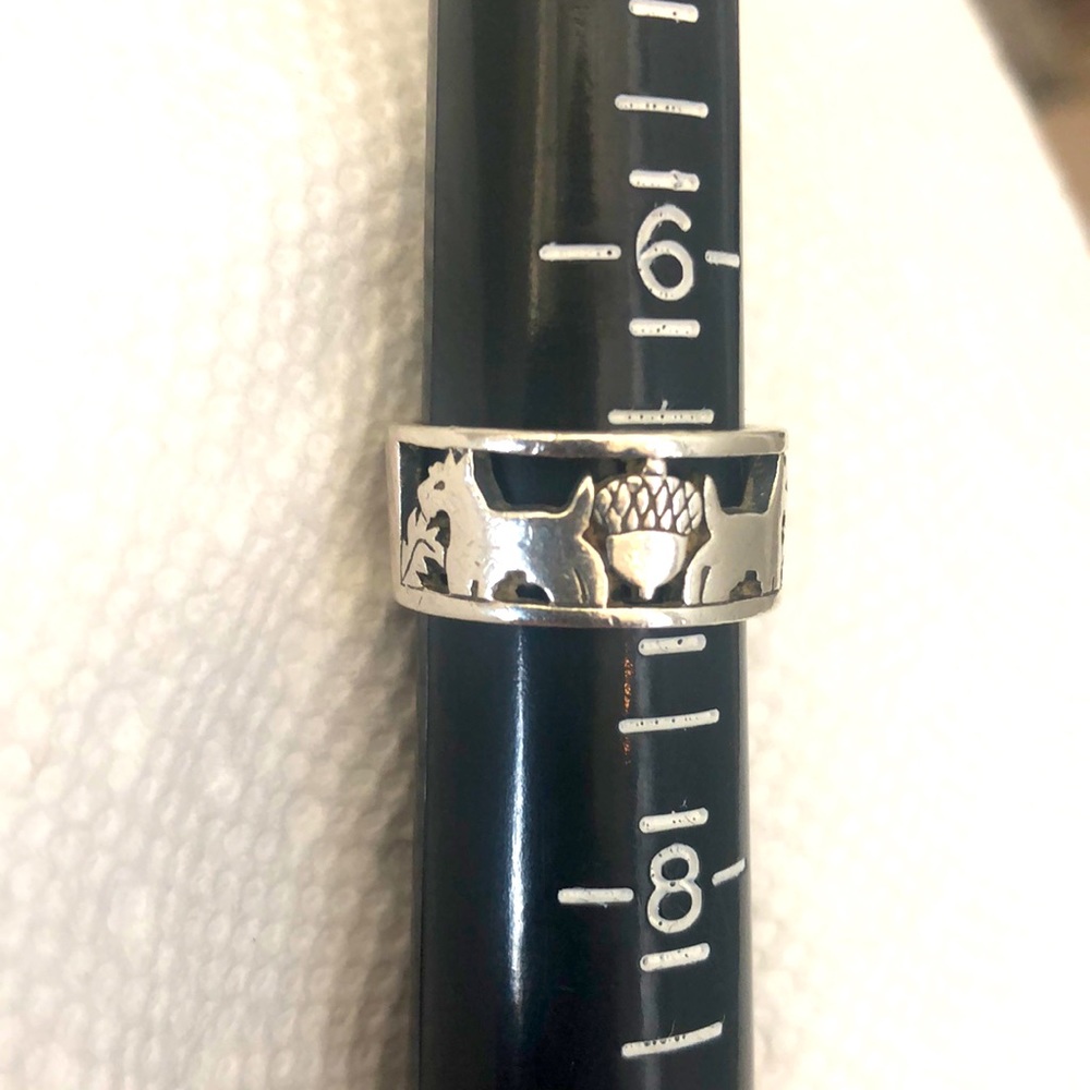 Rare James Avery Scottish Terrier SS Ring